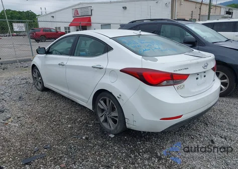 2015 Hyundai Elantra Limited z USA, uszkodzony, nr VIN 5NPDH4AE2FH607458